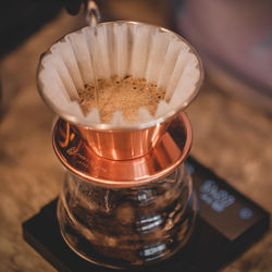 Close-up of drink on table