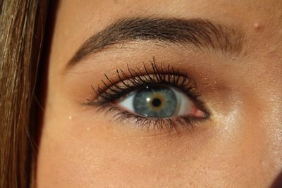 Cropped image of woman eye