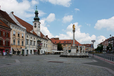 View of buildings in city