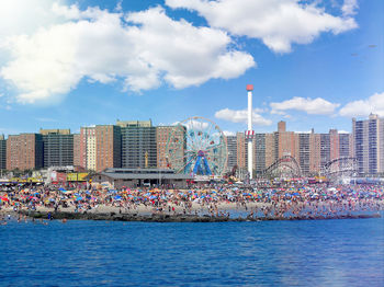 Coney island beach, brooklyn ny.