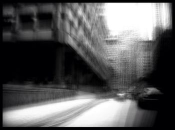 Blurred motion of blurred motion of road