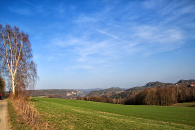 Scenic view of landscape against sky