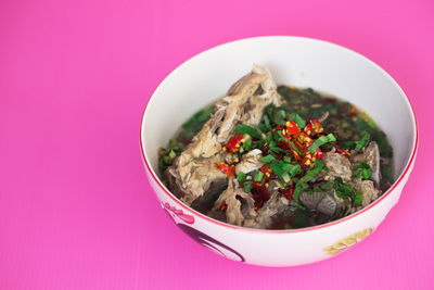 Close-up of salad in bowl