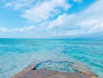 Scenic view of sea against sky