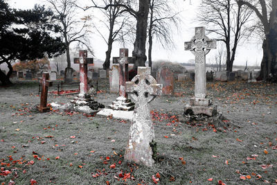 View of cemetery