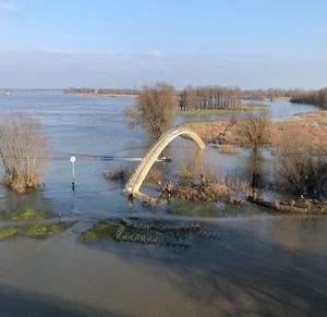 Scenic view of river against sky