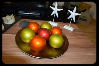 Close-up of food on table