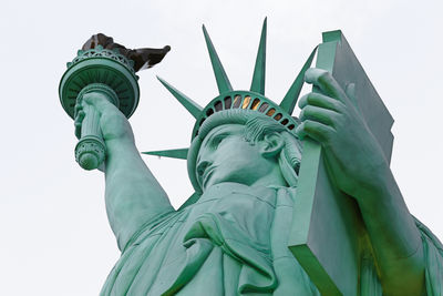 Low angle view of statue