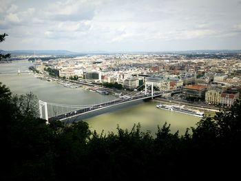 High angle view of cityscape