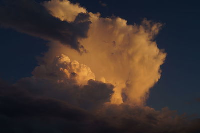 Low angle view of dramatic sky