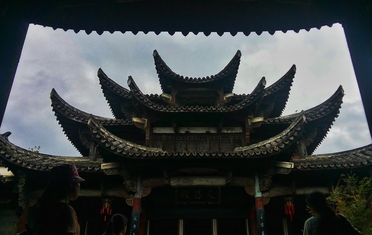 LOW ANGLE VIEW OF TEMPLE OF TEMPLE