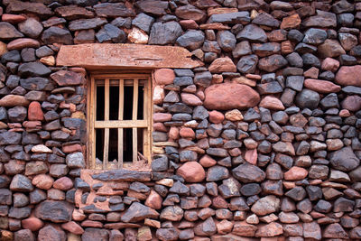 Full frame shot of stone wall