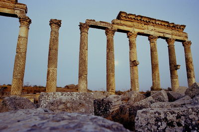 Low angle view of historical building against sky