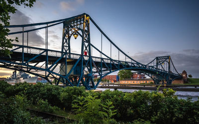 Low angle view of bridge against sky