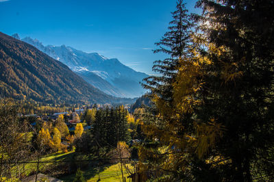 Argentiere in chamonix in haute savoie in france