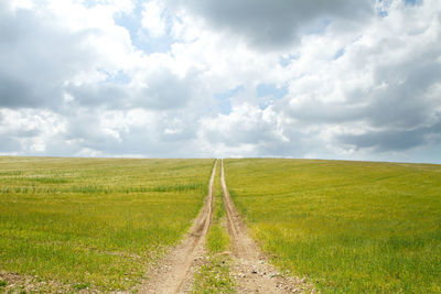 Scenic view of landscape against sky