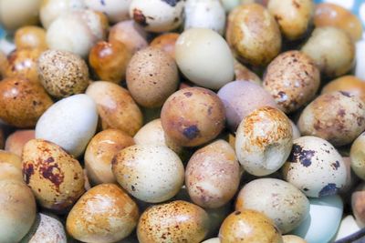 High angle view of fruits in market