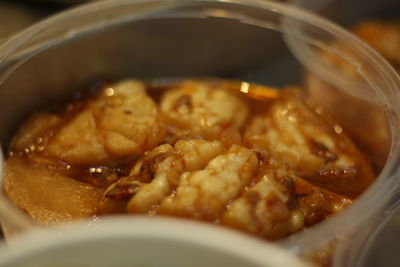 Close-up of noodles in bowl