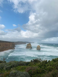 Scenic view of sea against sky