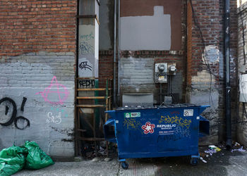 Graffiti on wall of building