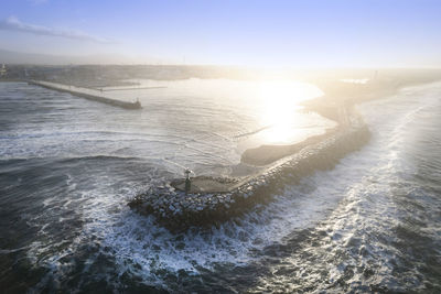 Scenic view of sea against sky