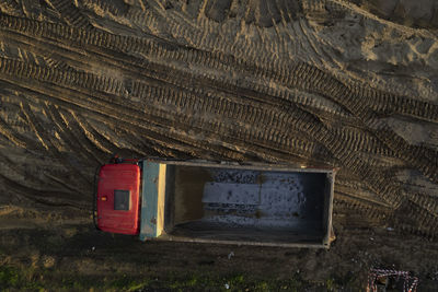 Aerial documentation of the preparation phase of an area destined for a construction site