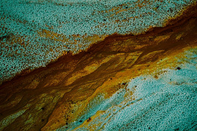 Close-up of rocks on shore