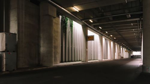 Interior of empty corridor