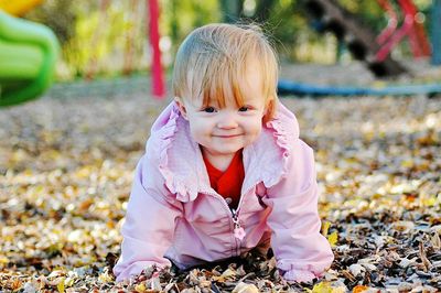 Portrait of smiling girl