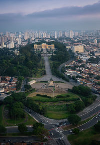 High angle view of cityscape