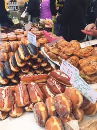 Close-up of food for sale in market