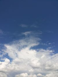 Low angle view of clouds in sky