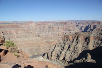 Scenic view of rocky mountains