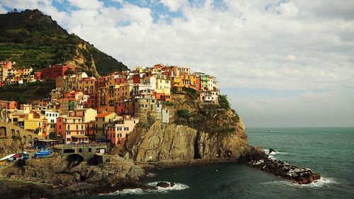 Panoramic view of sea against sky