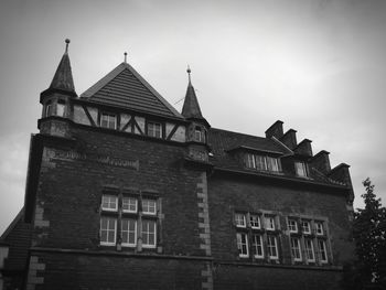 Low angle view of built structure against sky