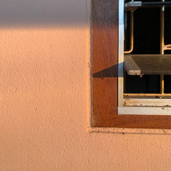 Close-up of window on wall