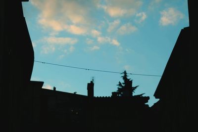 Low angle view of building against sky