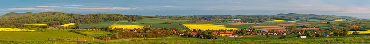 Panoramic view of landscape against sky