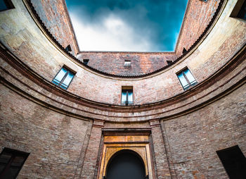 Low angle view of building against sky