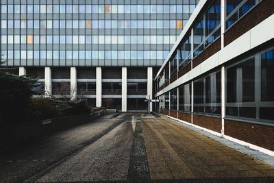 View of buildings through window