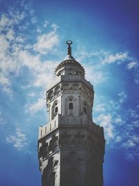 Low angle view of historic building against sky