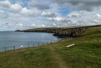 Scenic view of sea against sky