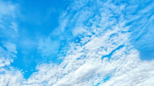 Low angle view of clouds in sky