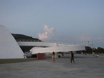 Built structure against cloudy sky