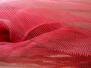 Full frame shot of red net