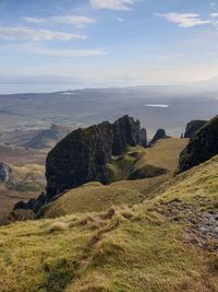 Scenic view of landscape against sky, scotland uk