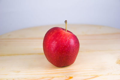 Close-up of apple on table