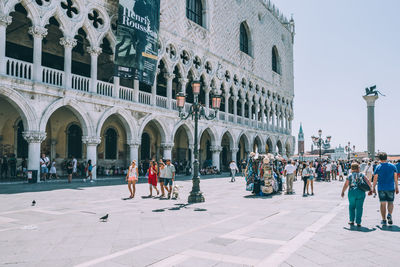 Group of people in historic building