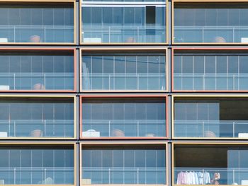 Full frame shot of glass building