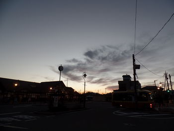 City street at dusk